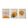 Wallity Cuadro Decorativo Enmarcado en MDF Huhu147 50 x 70 (3 Piezas)
